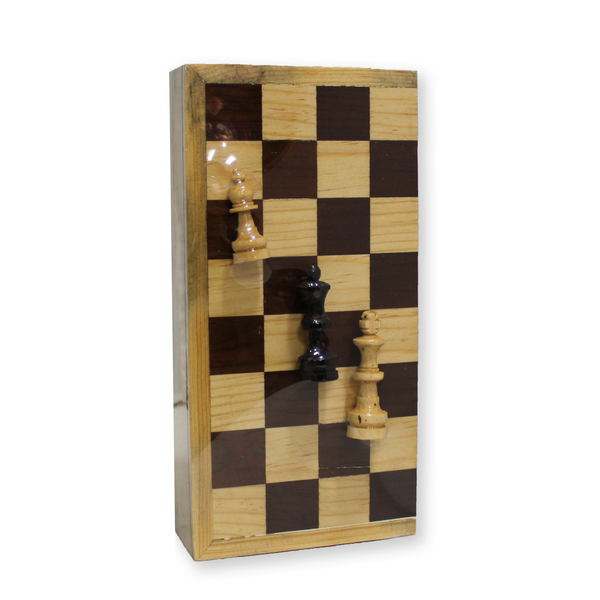 Ajedrez de madera 20 cms x 20 cms