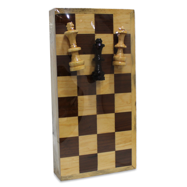 Ajedrez de madera 30 cms x 30 cms