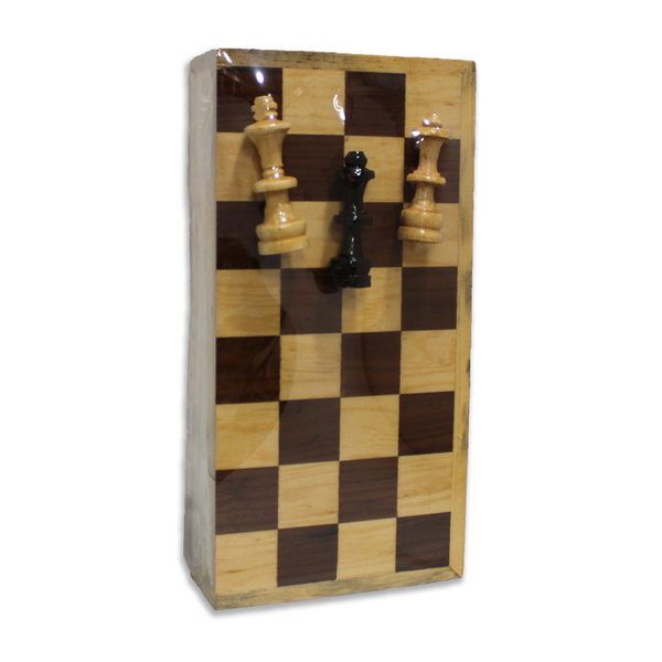 Ajedrez de madera 25 cms x 25 cms