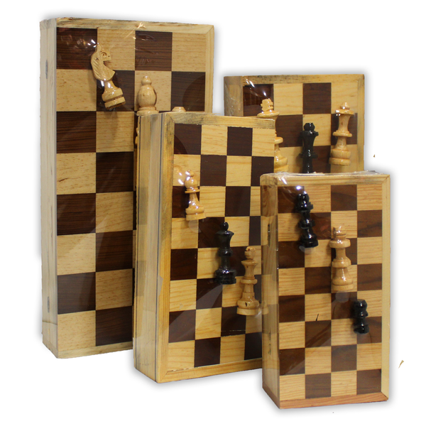 Ajedrez de madera 30 cms x 30 cms