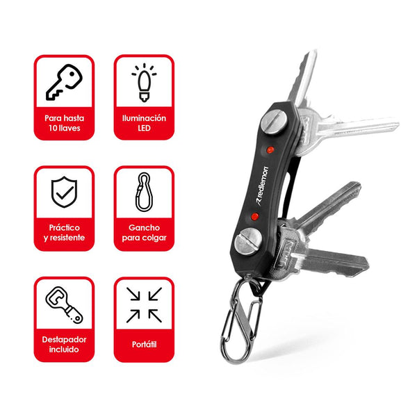 Llavero Inteligente Smartkey Ninja con Destapador y Luz