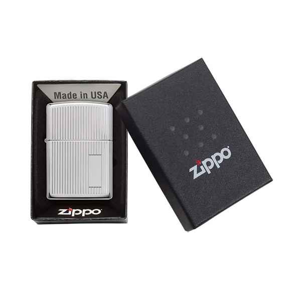Zippo Cromo Brillante con Rayas