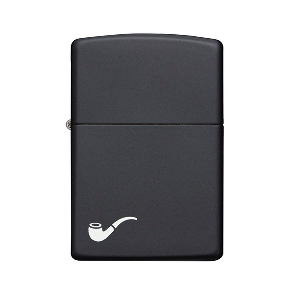 Zippo para pipa negro mate