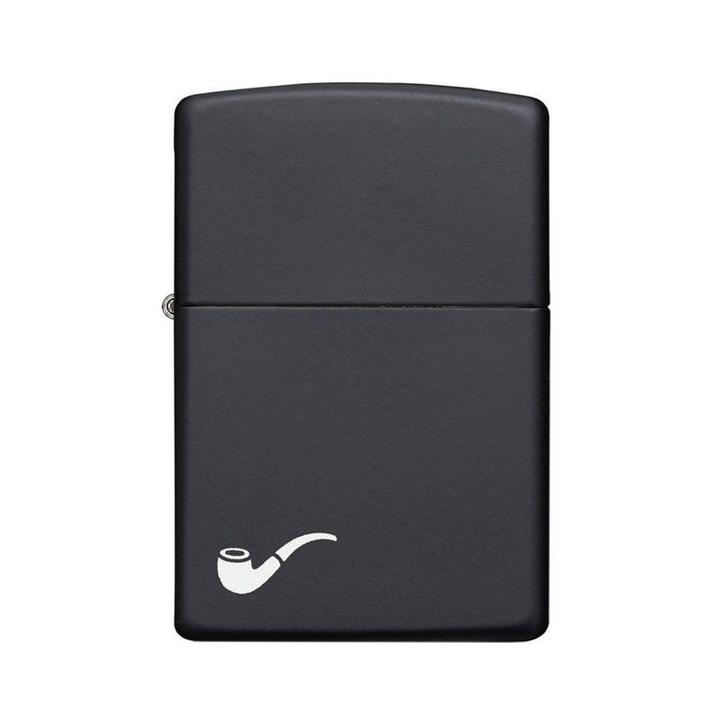 Zippo para pipa negro mate