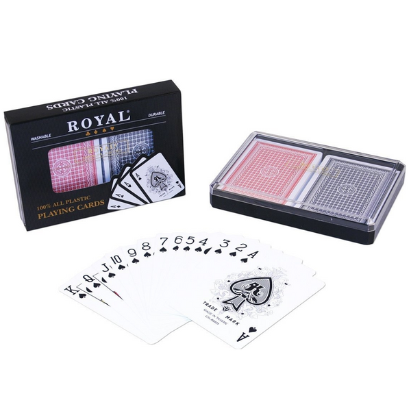 Baraja Royal de poker con estuche